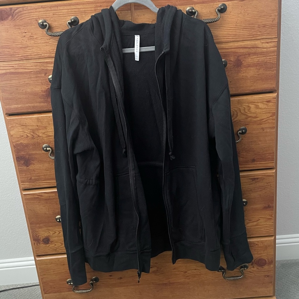 Fabletics Women’s Black Zip-Up Hoodie
